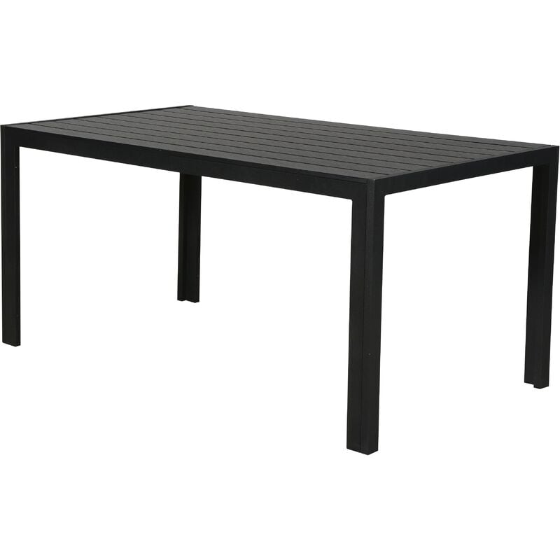 Cult Table de jardin, 150 cm, noir/noir.