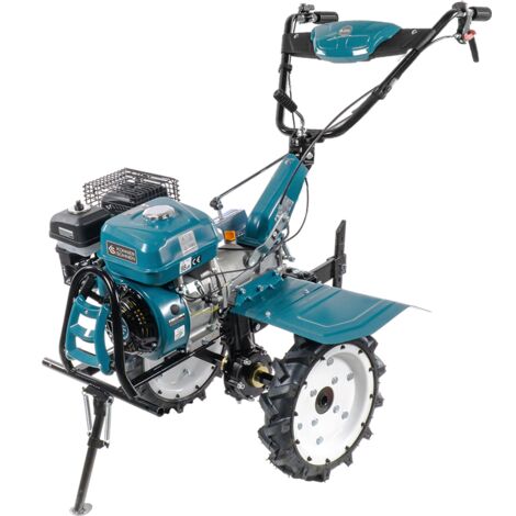 Cultivador de gasolina KS 7HP-1050G, 7.0 hp, ancho de trabajo de 103 cm, profundidad de trabajo de 35 cm, cuchillas forjadas, asas ajustables y rejas de arado, caja de cambios, marcha adelante y atrás