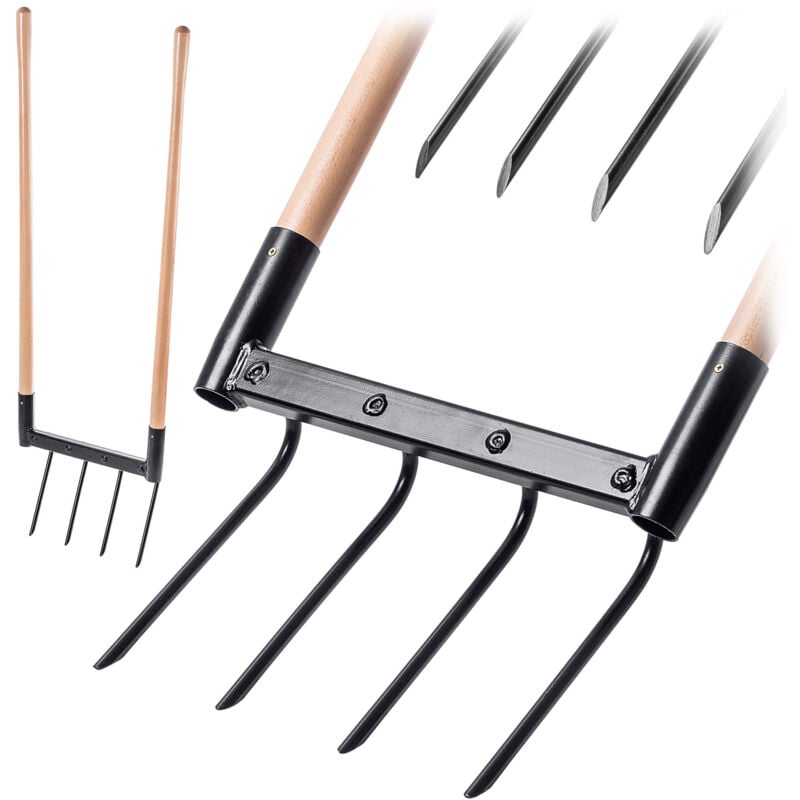 Kadax - Cultivateur de sol conditionneur manuel fourche de sol jardinage avec poignée