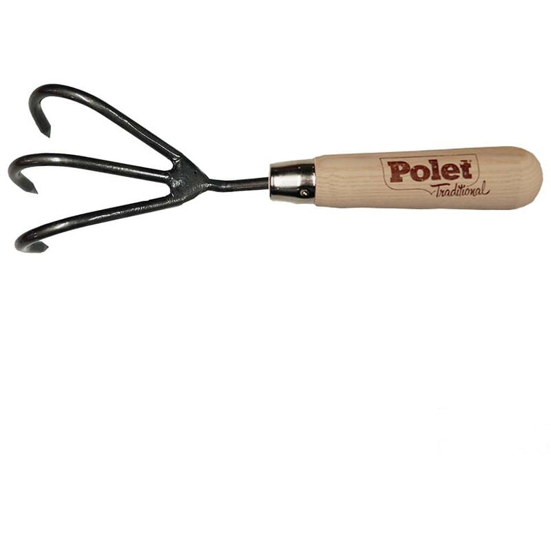 Polet - Cultivateur à main traditionnel 3 dents poignet court