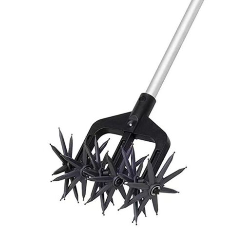Cultivateur manuel rotatif démontable, ameublisseur de sol pour jardin