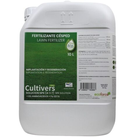 CULTIVERS Abono Césped Líquido Ecológico 10 L
