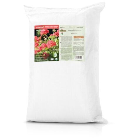 CULTIVERS Abono Geranios Ecológico 20 kg