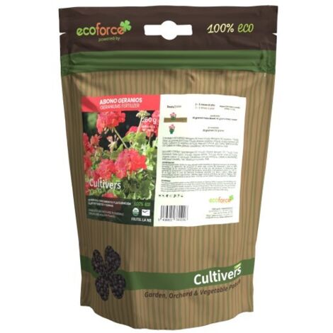 CULTIVERS Abono Geranios Ecológico 250 g