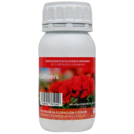 CULTIVERS Abono Geranios Líquido Ecológico 250 ml