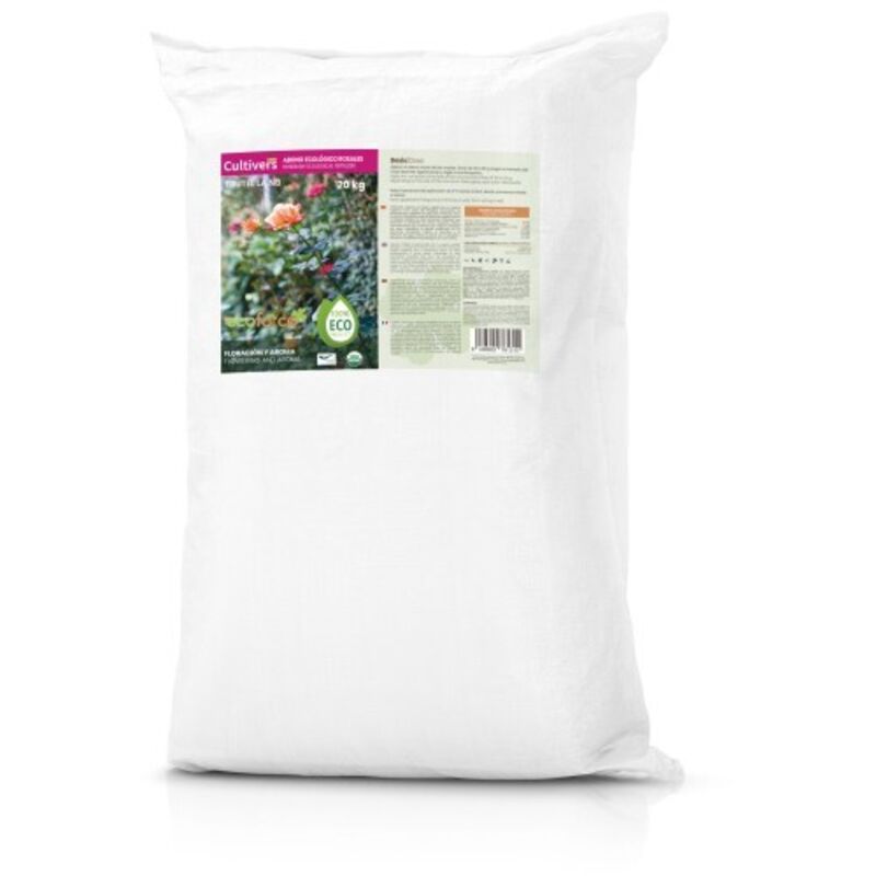 

Abono Rosales y Trepadoras de 20 kg. Fertilizante Ecológico Potencia la Floración y Aroma de Las Flores - Cultivers