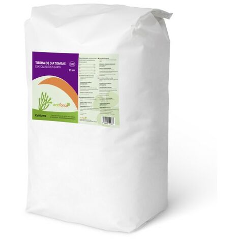 CULTIVERS Tierra de Diatomeas Micronizada 20 kg. 100% Natural y Ecológico. No calcinada Alta pureza, Grado Alimenticio E551C