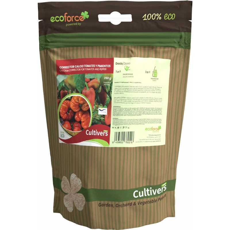 Tomators de calcio et pompes Ecologiques 250 g - Cultivers