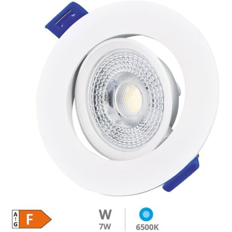 Cumbo 7W 6500K Weiß LED Einbauleuchte Rund Kippring