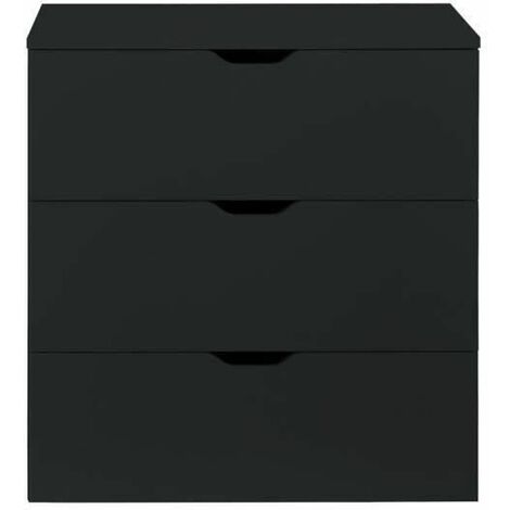 KOPPANG cómoda de 3 cajones, negro-marrón, 90x83 cm - IKEA