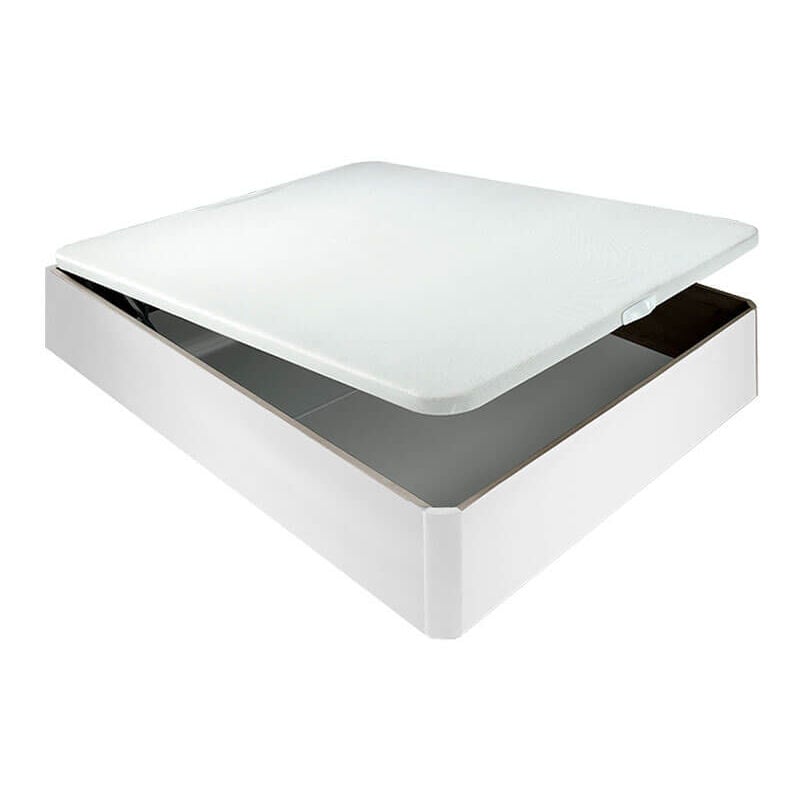 

Canapé abatible madera chep 3D transpirable altura 34 cm | Blanco - 135x182cm