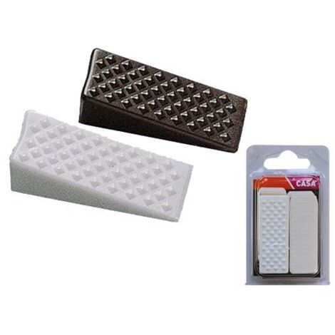 Cuneo Cunei  fermaporte Brixo - colore BIANCO  in Blister 4 pz