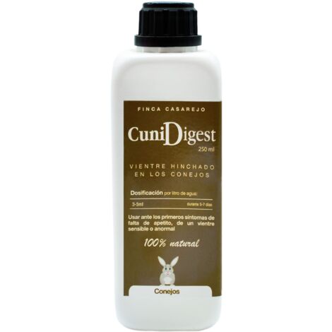 CuniDigest – Complemento nutricional líquido (250ml) para conejos – Apoyo digestivo en periodos sensibles – (Ref. FCCUDP)