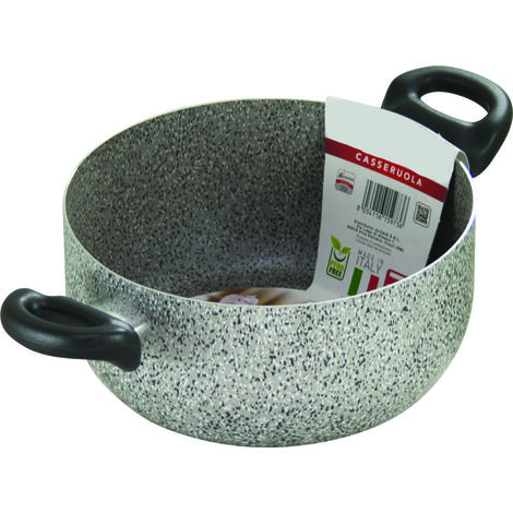 CUOCA STONE CASSERUOLA A 2 MANICI PFOA FREE CON DIAMETRO DA 24 CM