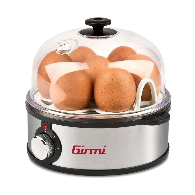 Image of Egg Cooker Cuoci Uova Nero e Inox 360 Watt - Girmi