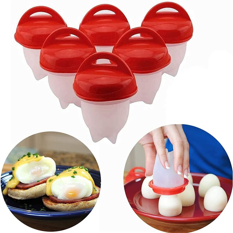 Cuociuova in silicone, 6 uova sode Cuociuova in