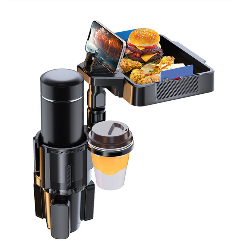 Lifcausal - Porte-gobelet pour voiture, support à double bouchon 4 en 1, porte-gobelet de voiture réglable, multifonctionnel, porte-gobelet pour