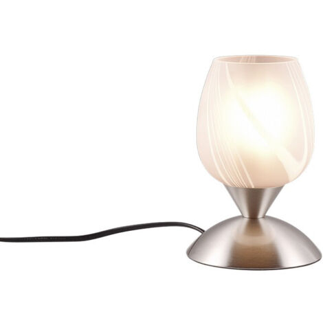 CUP II LAMPADA IN ACCIAIO E VETRO CALICE ALABASTRO H.18CM 1 LUCE ATTACCO E14