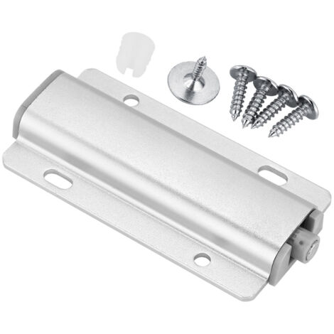 Cupboard Drawer Cabinet Door Latch Push to Open System Damper Buffer Catch No Handle Silver