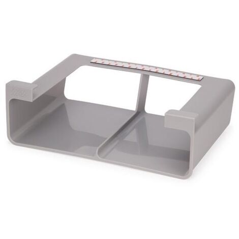 CupboardStore™, Joseph Joseph, Großes Modell, Organizer für Folien, papel de Aluminium und Taschen, Aufbewahrung unter dem Regal, einfache Installation, Farbe grau