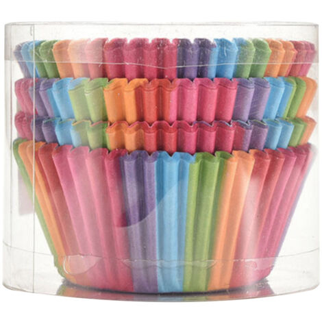 Cupcake Liner - Papier Naturel Alimentaire - Résistant à la Chaleur - Pour Four Micro-ondes Congélateur - 100 Pièces