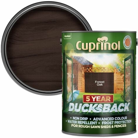 Ducksback 5 Year Waterproof for Sheds & Fences Forest Oak 5 Litre (CUPDBFO5L)