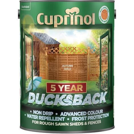 Cuprinol 5 Year Ducksback - 5L - Autumn Gold - Autumn Gold