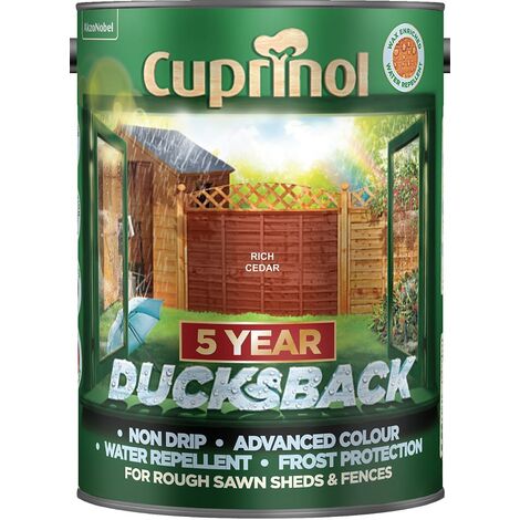 Cuprinol 5 Year Ducksback - 5L - Rich Cedar - Rich Cedar