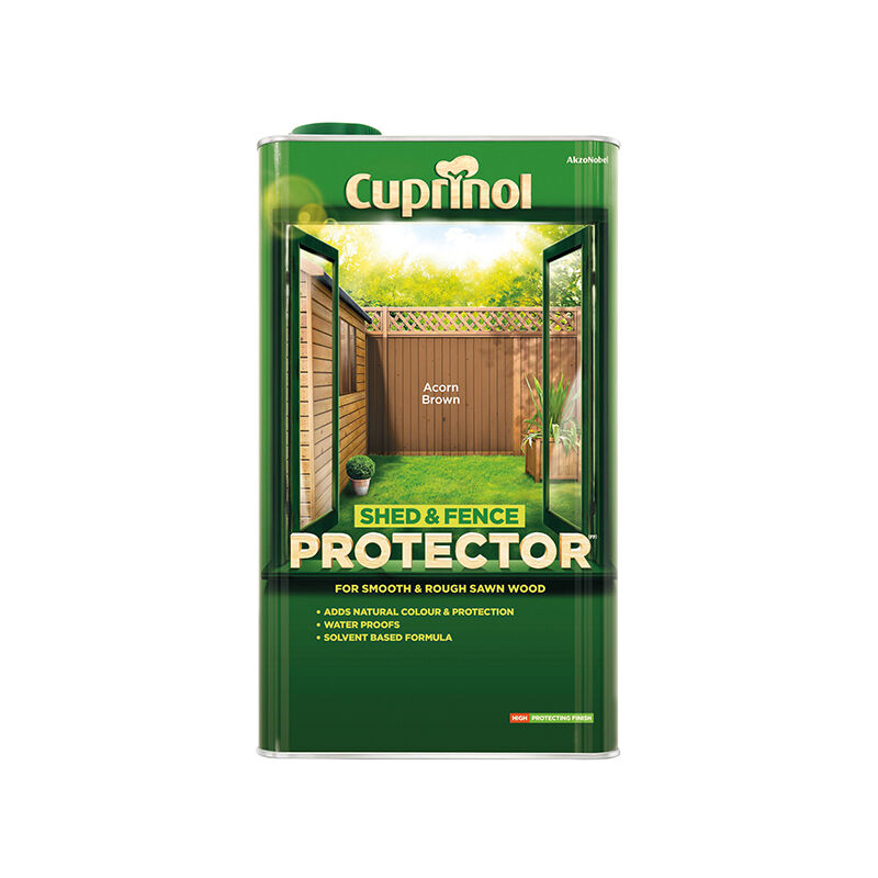 5095345 Shed & Fence Protector Acorn Brown 5 litre CUPSFAB5L - Cuprinol