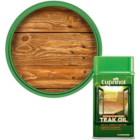 Cuprinol 5212362 Naturally Enhancing Teak Oil Clear 1 litre CUPNETO1L