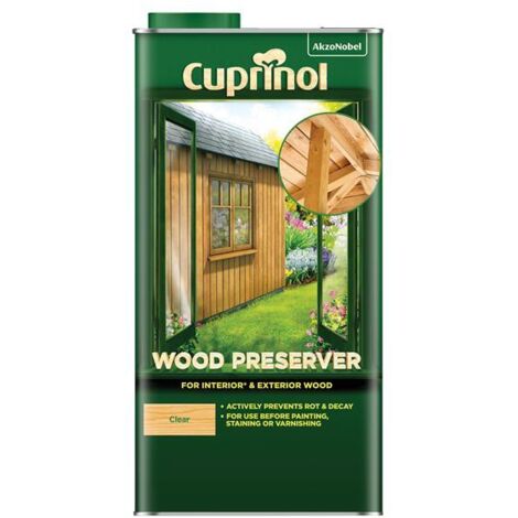Cuprinol 5330418 Wood Preserver Clear 5 litre CUPWPCL5L