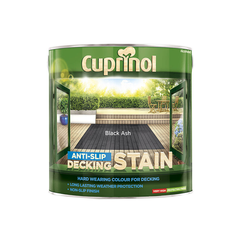 TBC - Anti-Slip Decking Stain Black Ash 2.5 Litre CUPUTDSBA25L