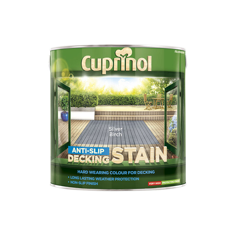 TBC - Anti-Slip Decking Stain Silver Birch 2.5 Litre CUPUTDSSB25L