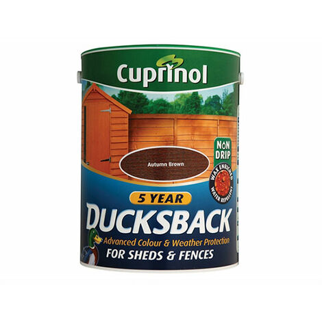 main image of "Cuprinol Ducksback 5 Year Waterproof for Sheds & Fences - Rich Cedar 5 Litre"
