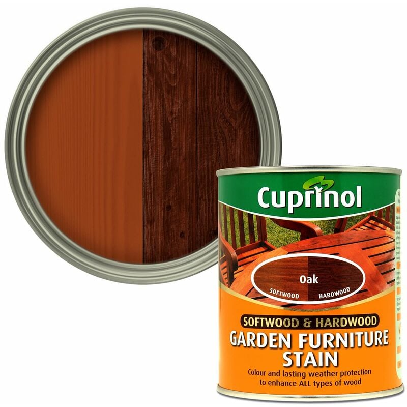 5158525 Softwood & Hardwood Garden Furniture Stain Oak 750ml CUPGFSO750 - Cuprinol