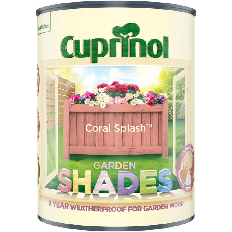 Cuprinol - Garden Shades - Coral Splash - 1L