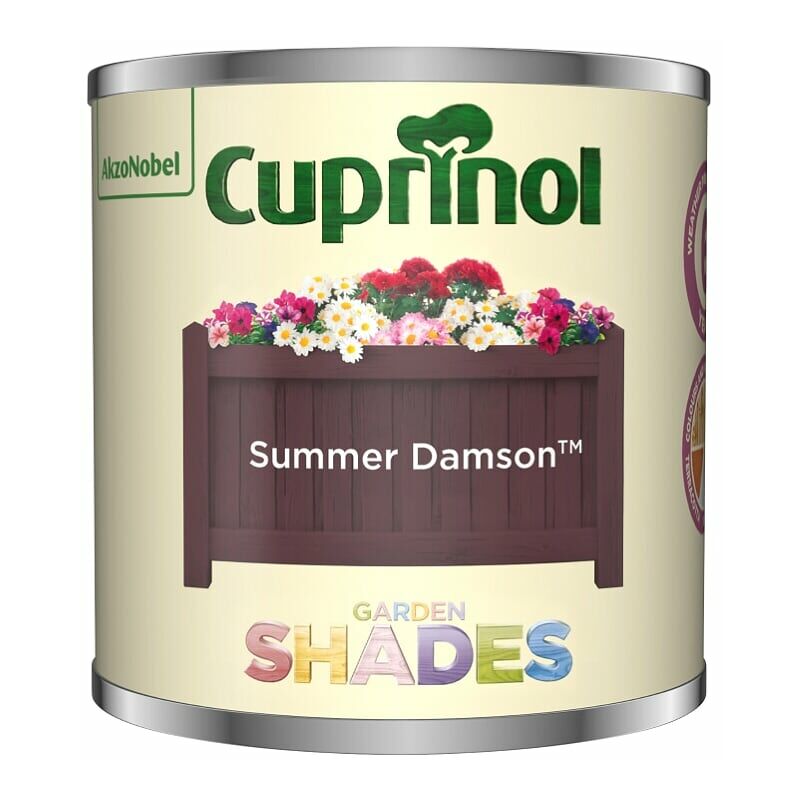 Cuprinol Garden Shades Tester Paint Pot - 125ml - Summer Damson