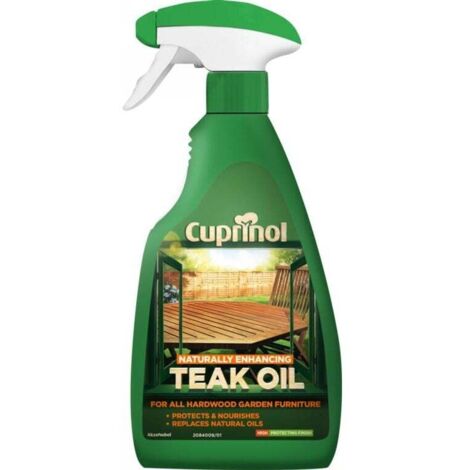 Cuprinol Naturally Enhancing Teak Oil Clear Spray 500ml CUPNETO500