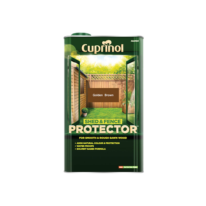 Cuprinol - Shed & Fence Protector Gold Brown 5 litre CUPSFGB5L