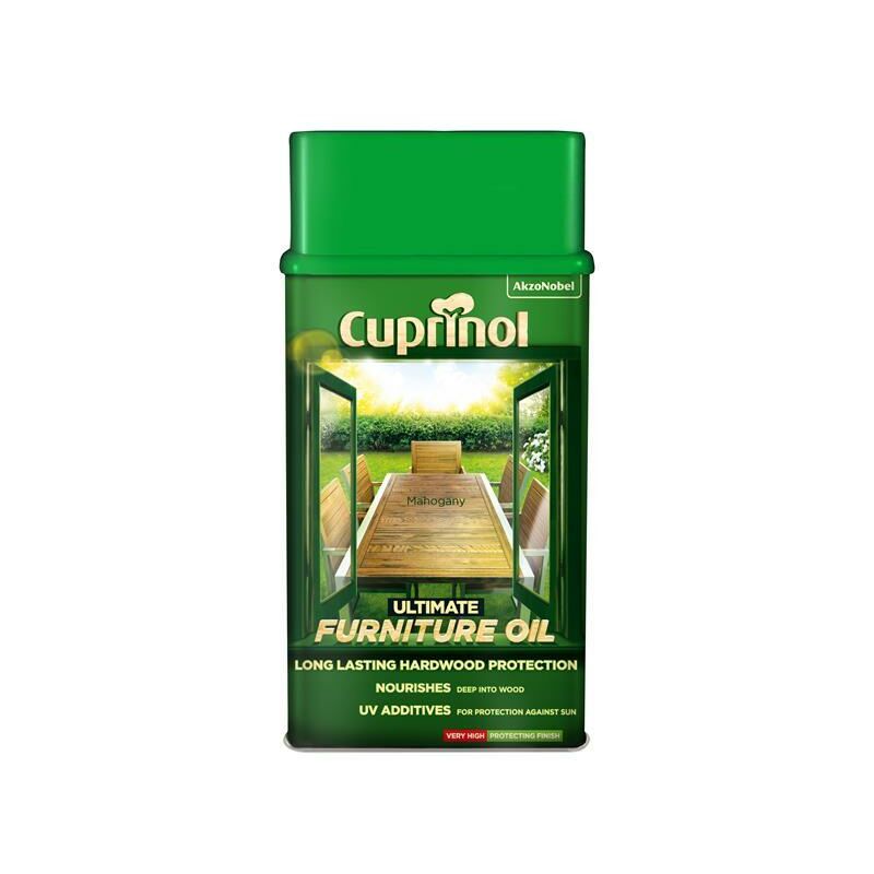 Cuprinol - Ultimate Furniture Oil Mahogany 1 litre - CUPUFOM1L