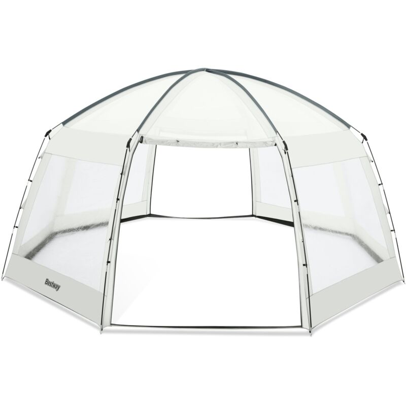 Bestway Cúpula De Protección Gris Transparente Para Piscina Redonda