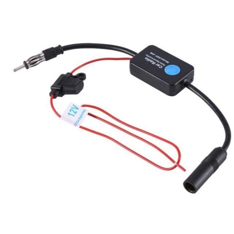 Cuque 12V Amplificateur de Signal d\'Antenne Radio Adaptateur 12V Voiture Automobile FM AM Adaptateur-XIO