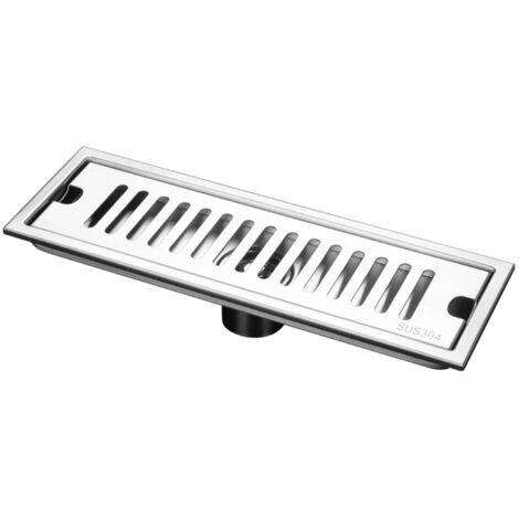 Cuque Long siphon de sol, pas de colmatage, acier inoxydable, évacuation rapide, évacuation de sol, résistant à l'usure, auto-étanche, inoxydable, grand drain intégré pour hôtels
