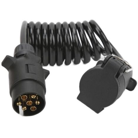 Cuque prise de câblage de remorque Prise de remorque connecteur de rallonge prise de fil d'alimentation 2 mètres 7 broches norme