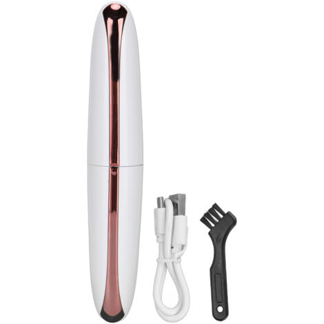Curleur de Cils Électrique Rechargeable USB, Appareil à Courber les Cils pour Cils Naturels et Postiches, Blanc