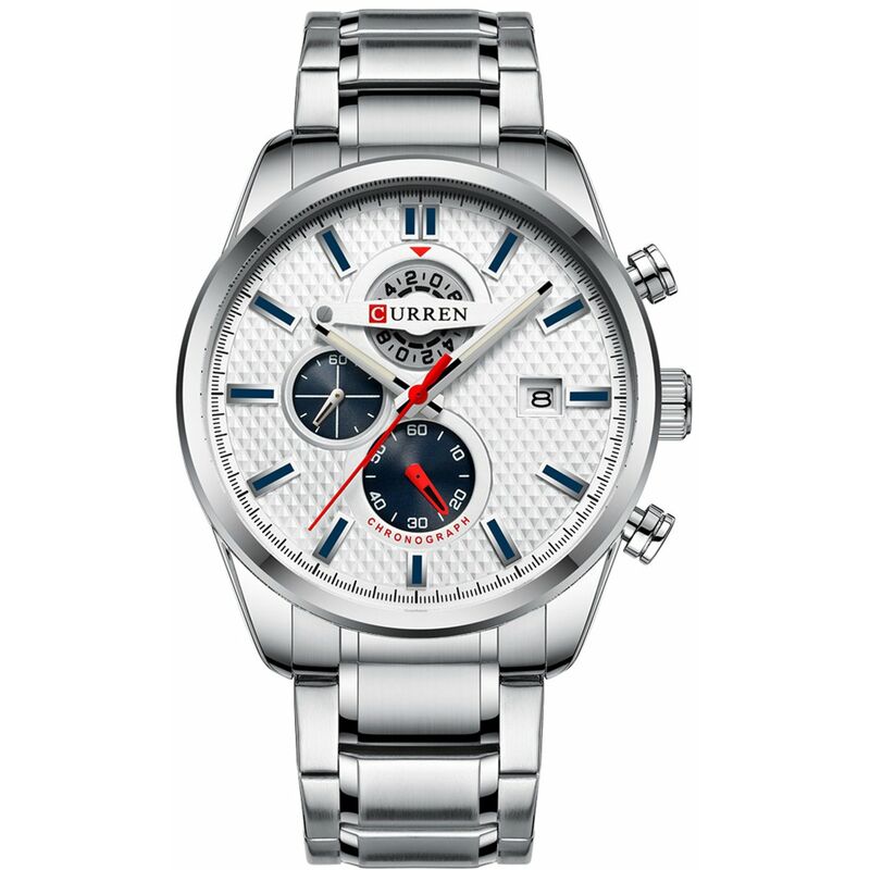 

8352 Reloj de pulsera de cuarzo para hombre, accesorios portatiles, reloj para hombre, relojes con tres subesferas, segundo minuto, microsegundo,