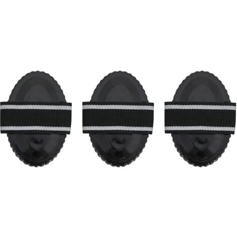 Curry Combs 3 pcs Black Steel vidaXL