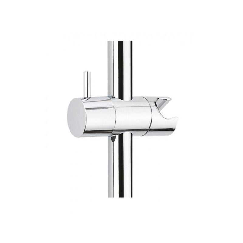 Valentin - Curseur ajustable, support douchette design pour barre de douche, d. 25 mm, abs chromé