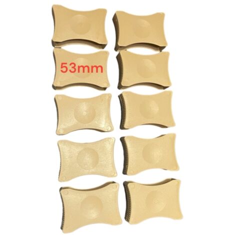 curseurs de fermeté, lot de 10, pour lattes de 53mm
