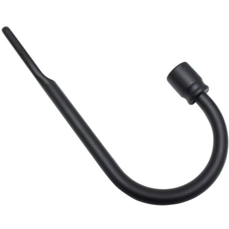 Curtain Holdback, Combinable, Includes Installation Hardware, Length: 7.5 cm, Metal, Matte Black